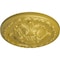 Ekena Millwork Acanthus Ceiling Medallion, Hand-Painted Rich Gold, 11 3/8"OD x 2"P CM11ACRGS - alternate 4